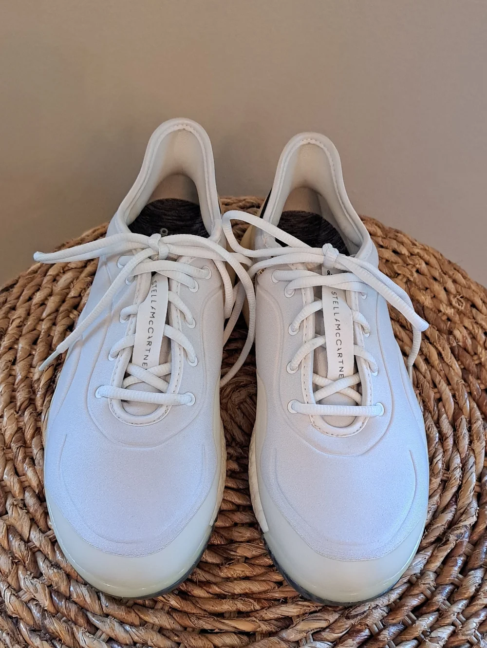Adidas By Stella McCartney Womens Court Boost Cloud White Tennis Sneakers 8.5